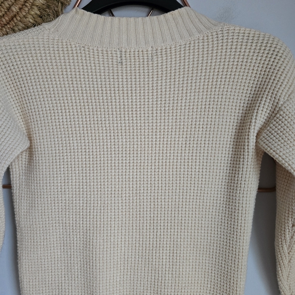 Belati Boy's Prepppy Chunky Rib Knit V-Neck Double Button Cardigan Size 7 Year - Picture 6 of 9